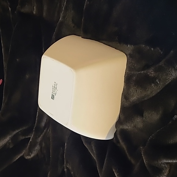 SANT' ANDREA White Royal Porcelain Fusion Square Bowl - Picture 5 of 8